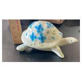 Hand Painted Ceramic Turtle Trinket Dish Hand Painted Ceramic Turtle Trinket Dish