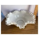 Fenton Silver Crest Ruffled Bowl Fenton Silver Crest Ruffled Bowl
