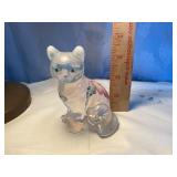 Fenton Opalescent Cat Signed By Lynn Fenton Fenton Opalescent Cat Signed By Lynn Fenton