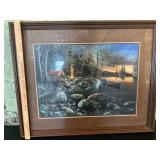 Framed Matted Home Interiors Print Framed Matted Home Interiors Print