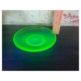 Federal Uranium Glass Saucer Federal Uranium Glass Saucer