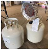 Heater and Propane Tanks Heater and Propane Tanks