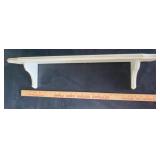 Gold Trimmed Shelf with Plate Rail Gold Trimmed Shelf with Plate Rail