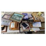 Large Lot of Picture Frames and Wall Decor
