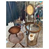 Antique Pitcher Stand and Tiered Stand