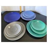 Vintage Blue and Grey Plates Vintage Blue and Grey Plates