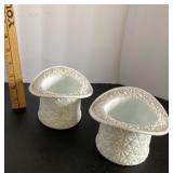 Milk Glass Top Hats Milk Glass Top Hats