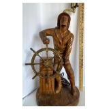 Wooden �Man at Sea� Lamp Wooden �Man at Sea� Lamp