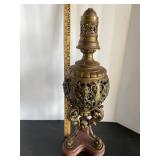 Brass and Marble Oil Lamp Brass and Marble Oil Lamp