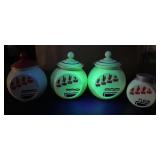Uranium Glass Canister Set Uranium Glass Canister Set