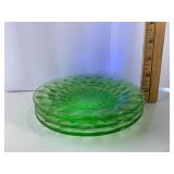 Uranium Glass Saucers Uranium Glass Saucers