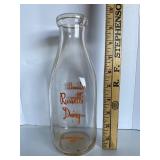 Russell's Dairy Bottle Newcomerstown Russell's Dairy Bottle Newcomerstown