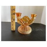 Carnival Glass Candlestick Holder Carnival Glass Candlestick Holder