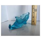 Blue Glass Shoe Blue Glass Shoe