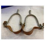 US August Buermann Military Nickle Silver Spurs