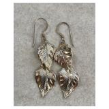 925 Leaf Earrings