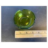 Green Glass Ashtray