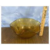 Amber Indiana Glass Tiara Bowl