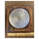 Navy Ship Kitty Hawk Metal and Wood Ashtray