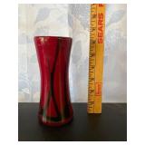 Red Ribbon Vase