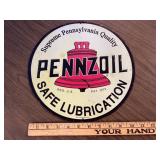 Metal Pennzoil Sign