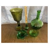 Vintage Green Glass