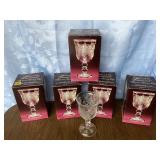 Heart and Diamond Fostoria Loving Cups