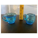 Blue Crackle Glass