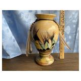 Hand Painted Native American Vase