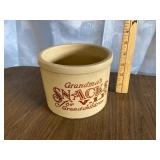 Grandma Stoneware Crock
