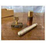 Lighter, Matchbox Holder, Cigar Tube