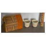 2 Longaberger Candy Corn Votive Cups