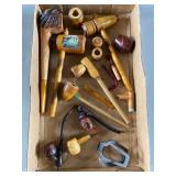 Carved Folk Art Pipes