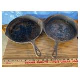 2 Size 8 Cast Iron Pans