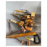 Carved Folk Art Pipes