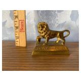Brass Waterloo Lion Statue