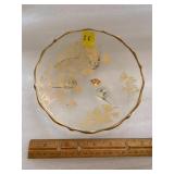 Vintage Gold Plated Three Footed Bowl