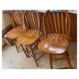 Wooden Swivel Chairs