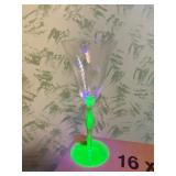 Uranium Glass Stemmed Wine Glass