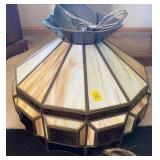 20ï¿½ Leaded Glass Chandelier