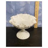 Fenton Milk Glass Hobnail Vase
