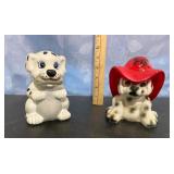 Dalmatian Bank and Concrete Statue