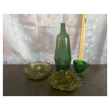Vintage Green Glass