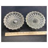 Heavy Glass Ashtrays