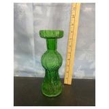 Vintage Green Glass Vase