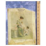 Antique Reverse Glass Advertisement Newcomerstown