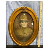 Antique Bubbled Military Picture