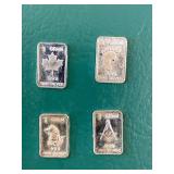 4 1 Gram Silver Bullion Bars