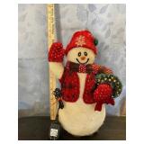 Vintage Fuzzy Light up Snowman