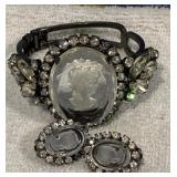 Cameo Bracelet and Earrings